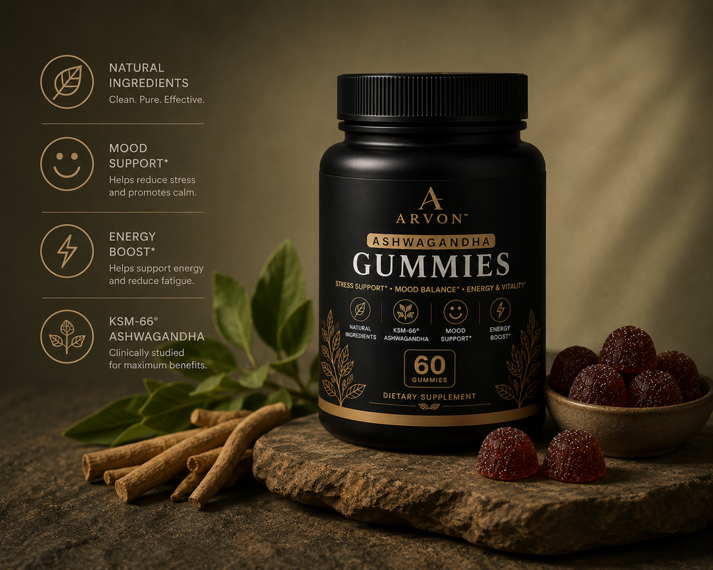 ARVON™ Premium KSM-66® Ashwagandha Gummies
