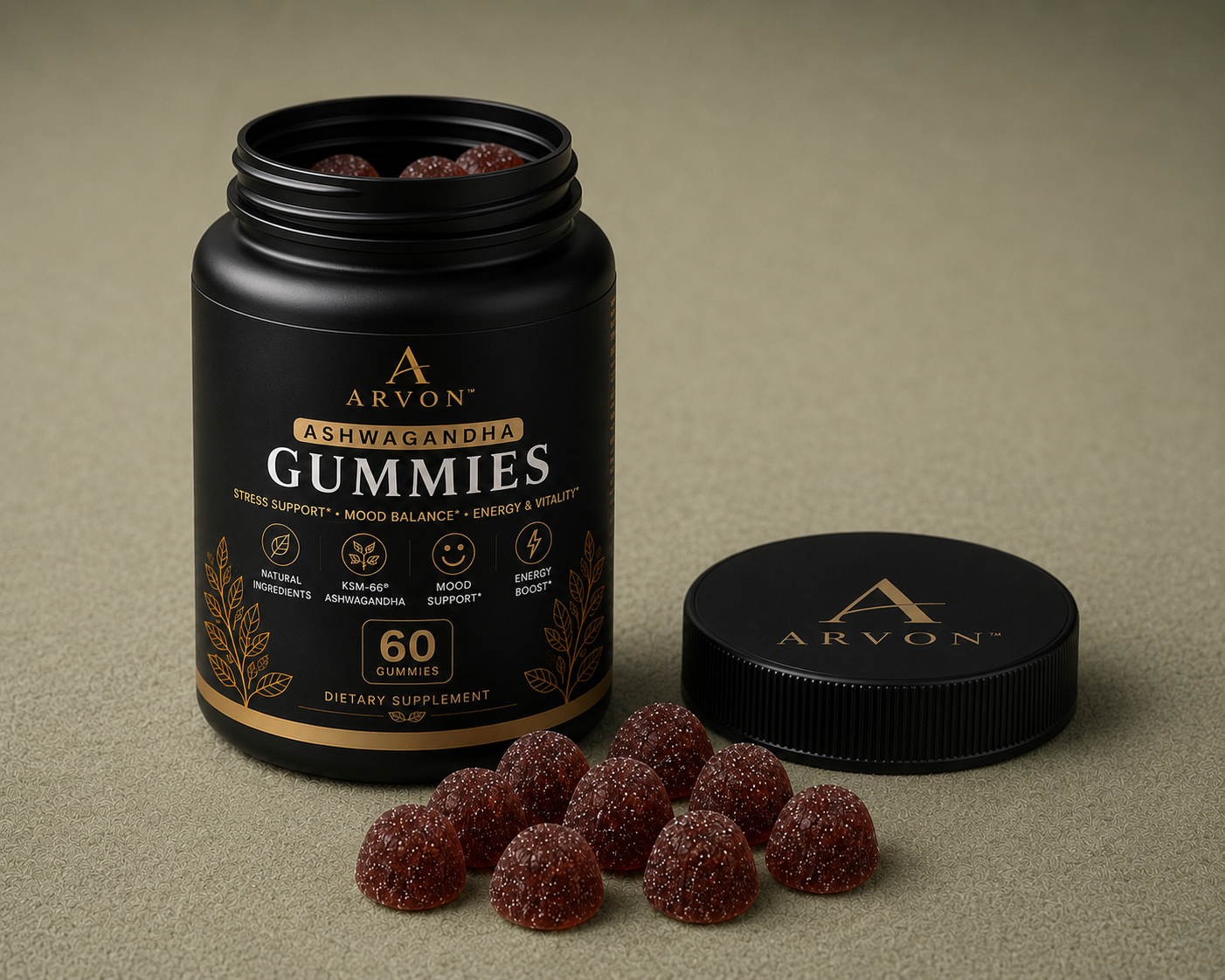 ARVON™ Premium KSM-66® Ashwagandha Gummies