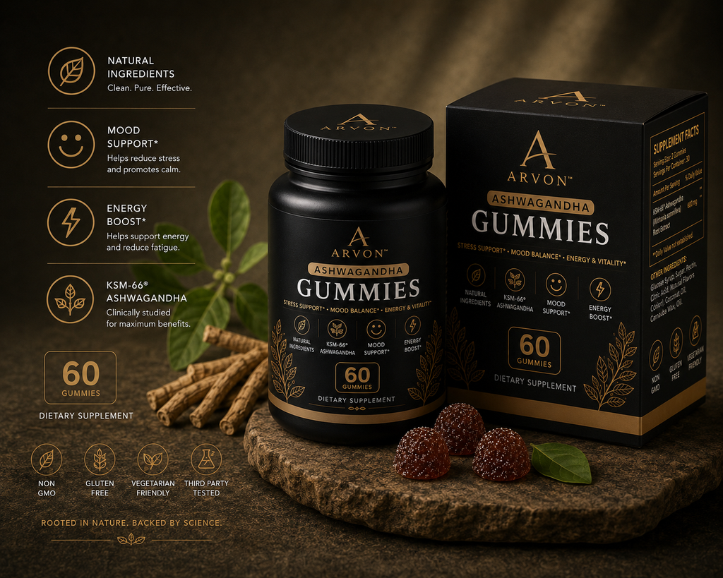 ARVON™ Premium KSM-66® Ashwagandha Gummies